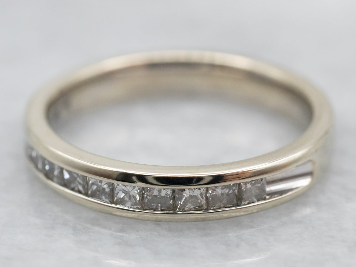 Princess Cut Channel Set Diamond Band