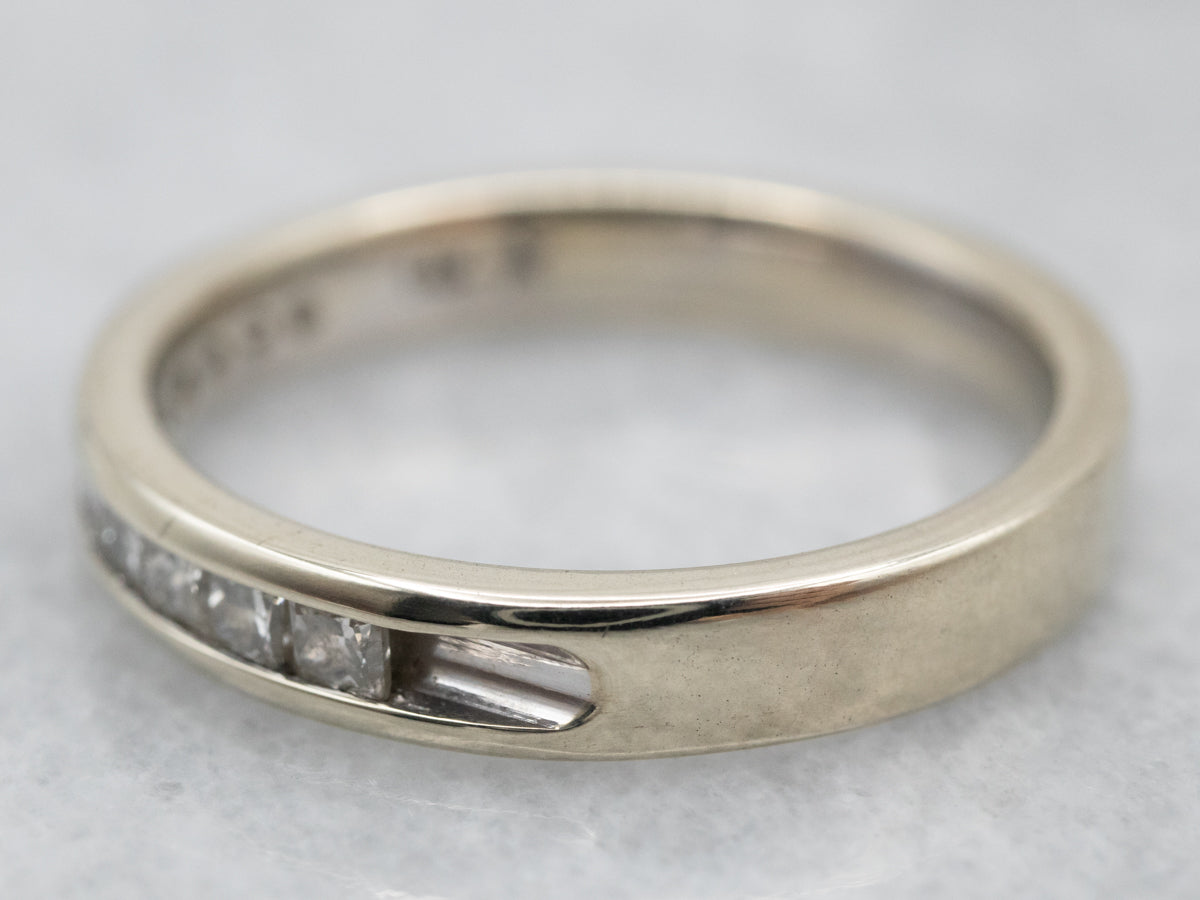 Princess Cut Channel Set Diamond Band