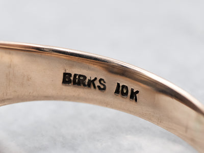Vintage Birks Two Tone Gold Signet Ring