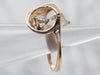 Modernist Gold Aquamarine Ring