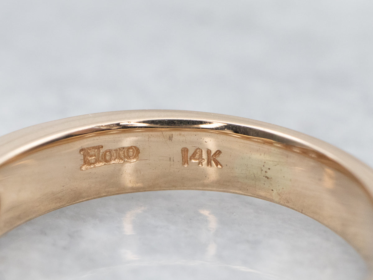 Alianza de boda unisex con diamantes y engaste de canales