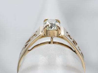 Gorgeous Old Mine Cut Diamond Ring