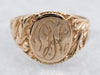 Victorian "OK" Monogramed Signet Ring