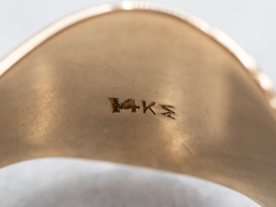 Victorian "OK" Monogramed Signet Ring