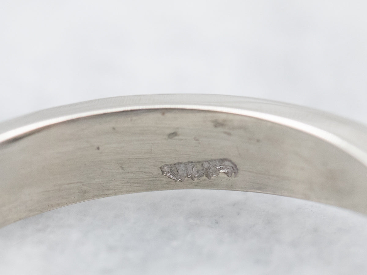 Minimalist Black Pearl Solitaire Ring