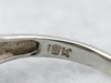 Art Deco 18K Gold Diamond Solitaire Engagement Ring