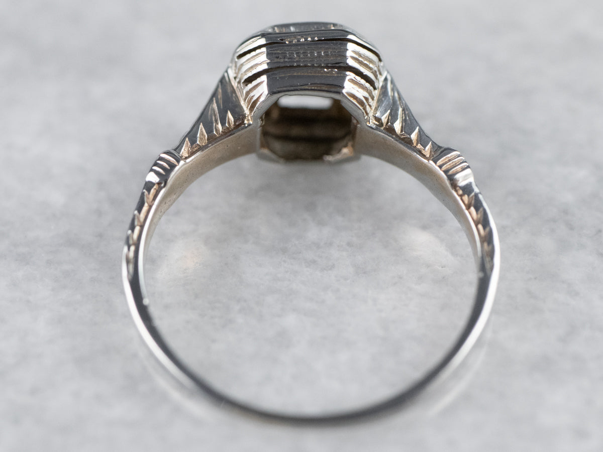 Art Deco Diamond Engagement Ring