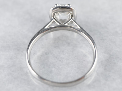 Platinum Diamond Halo Engagement Ring