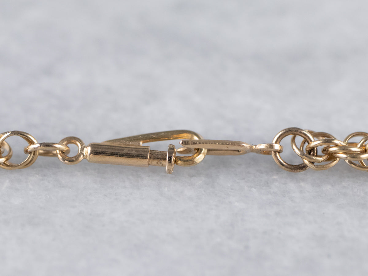 Vintage 18K Gold Loose Rope Twist Chain
