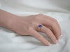 14K Yellow Gold Tanzanite Oval and Diamond Accent Ring