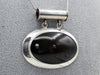 Sterling Silver Large Rainbow Obsidian Pendant