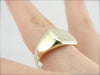 Low Profile 1918 EraGreen Gold Signet Ring