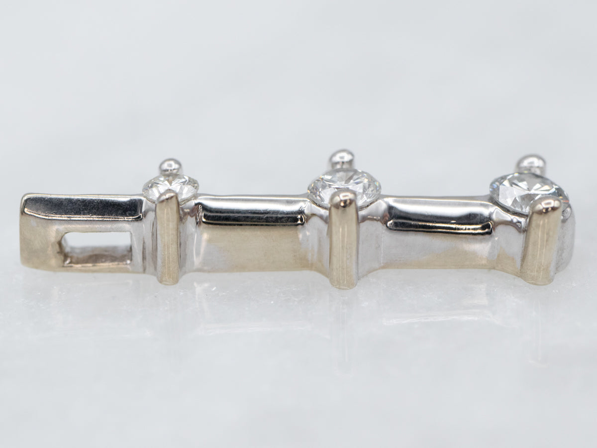 Graduated Diamond Drop Pendant