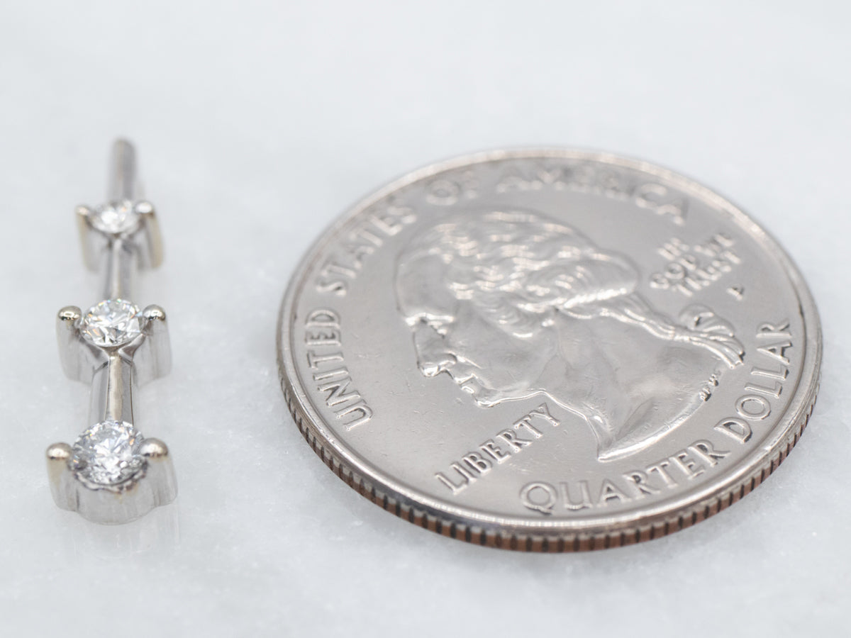 Graduated Diamond Drop Pendant