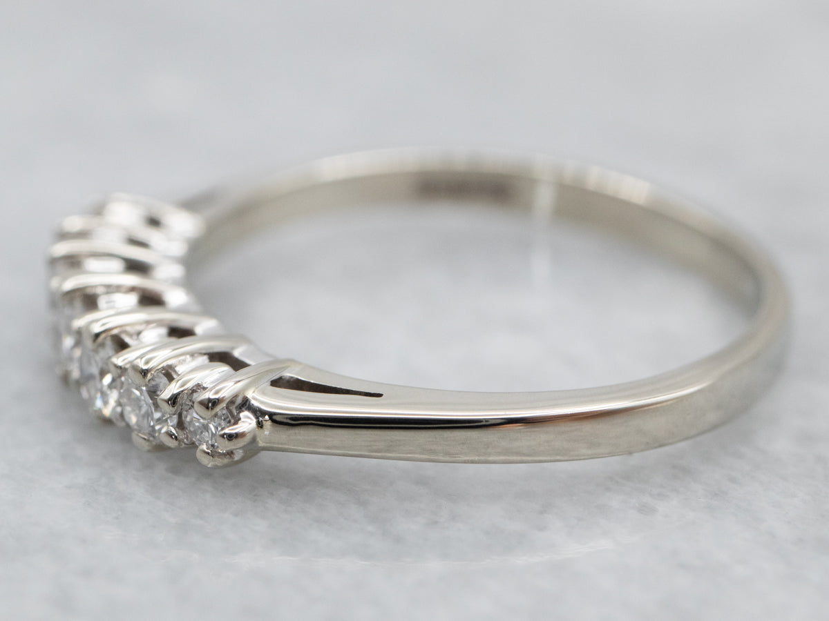 Diamond White Gold Wedding Band