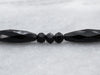 Antique Faceted Black Glass Beaded Necklace