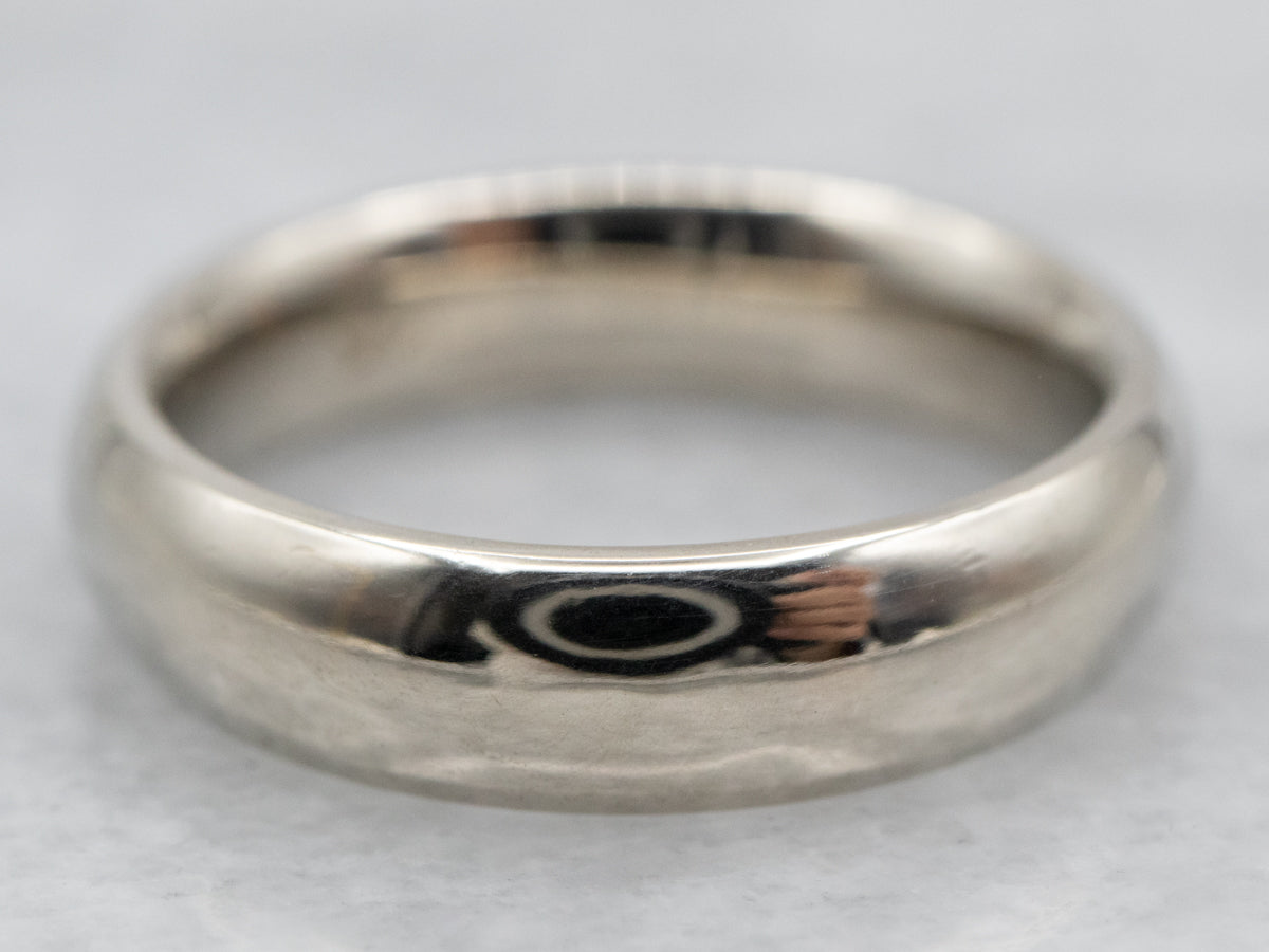 14K White Gold Classic Comfort Fit Band Ring