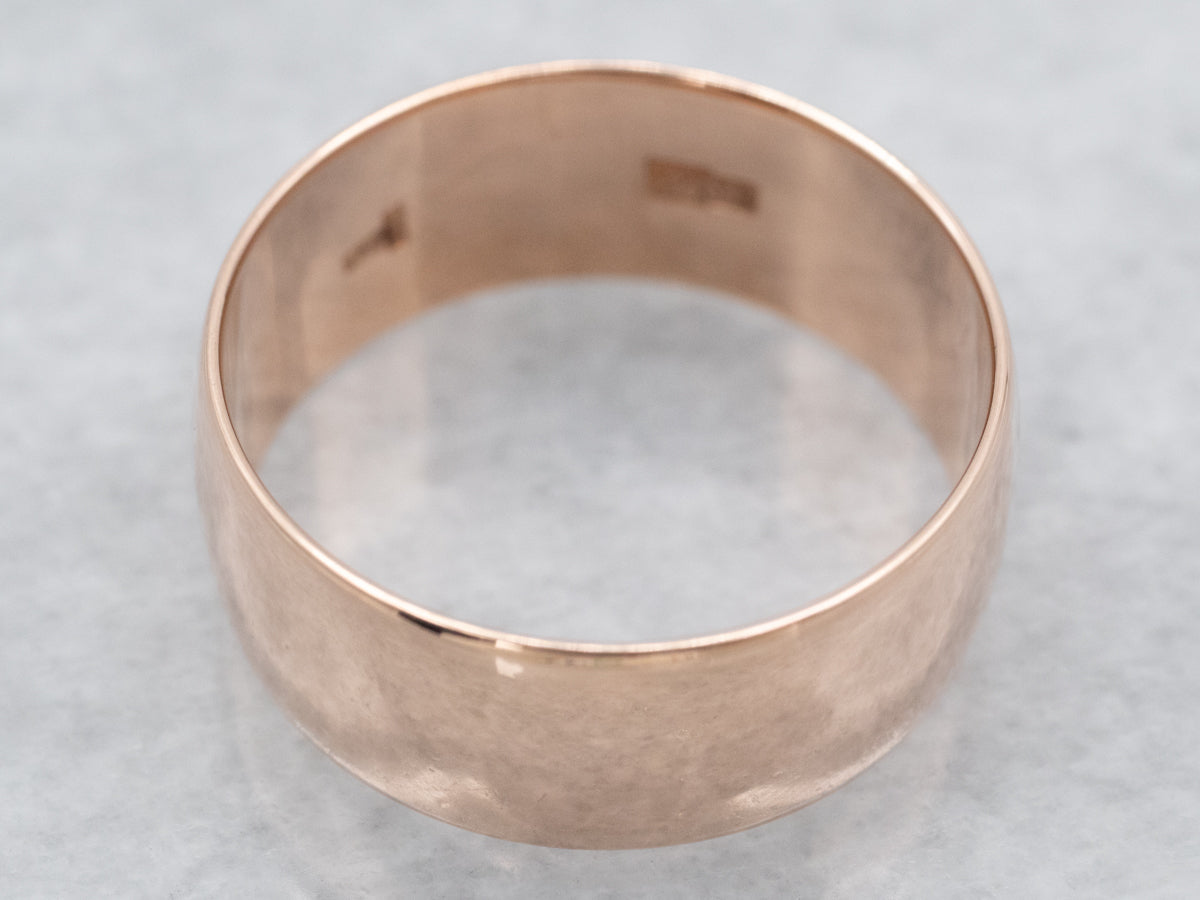 Banda de oro rosa antiguo