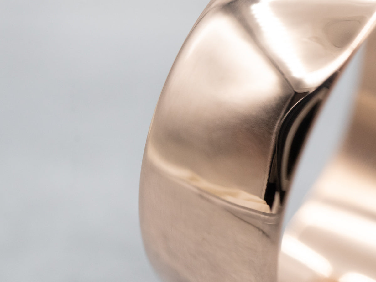 Banda de oro rosa antiguo