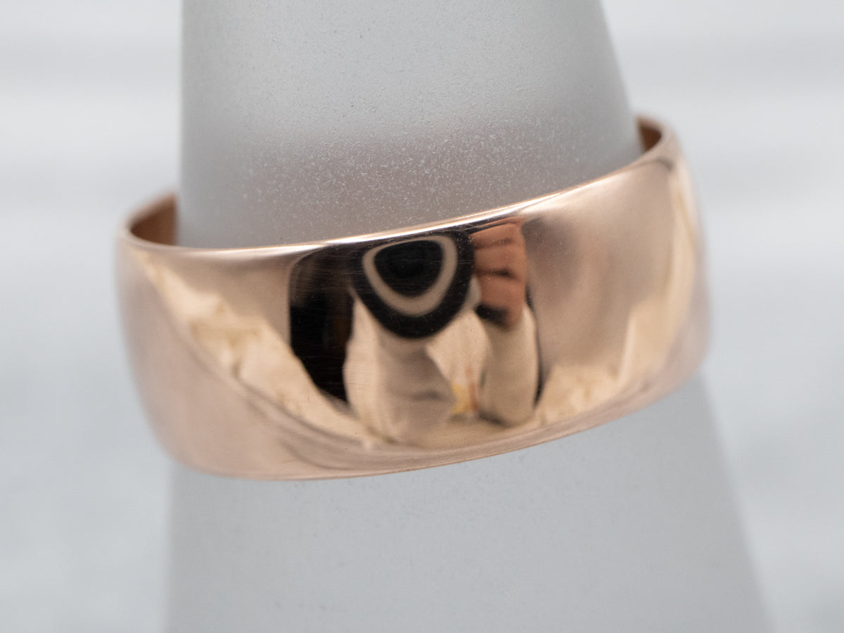 Banda de oro rosa antiguo