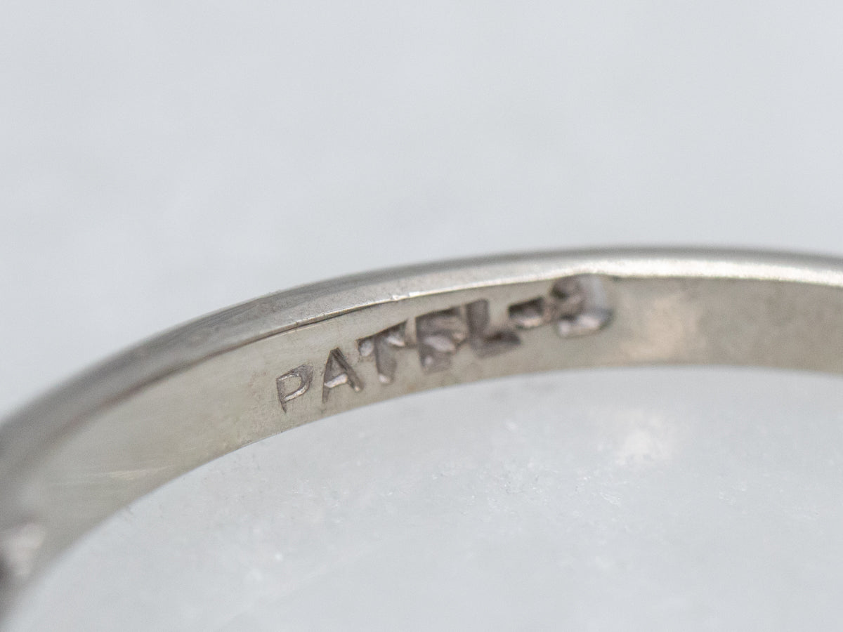 Retro Diamond Engagement Ring