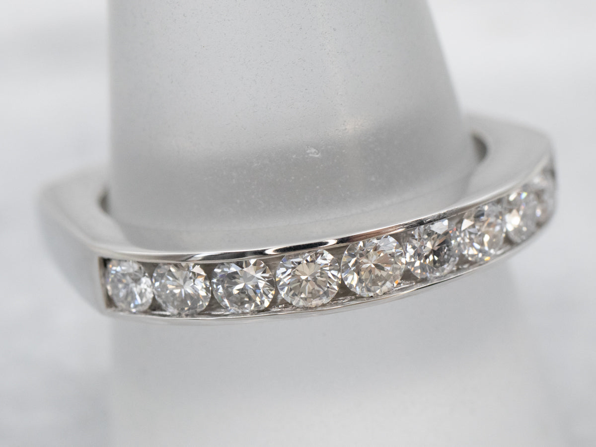 Channel Set Platinum Diamond Band