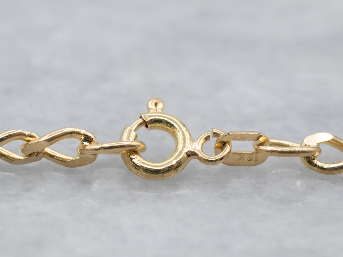 18K Yellow Gold Curb Chain