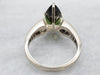 Stunning Green Tourmaline and Diamond Ring