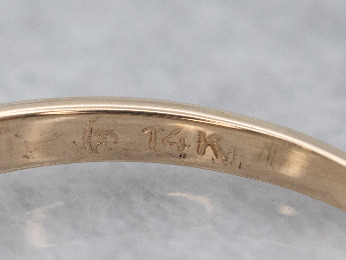 Anillo Solitario Oro Amarillo Diamante