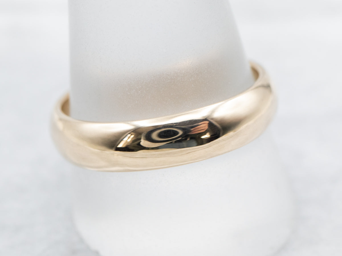 Unisex Yellow Gold Band