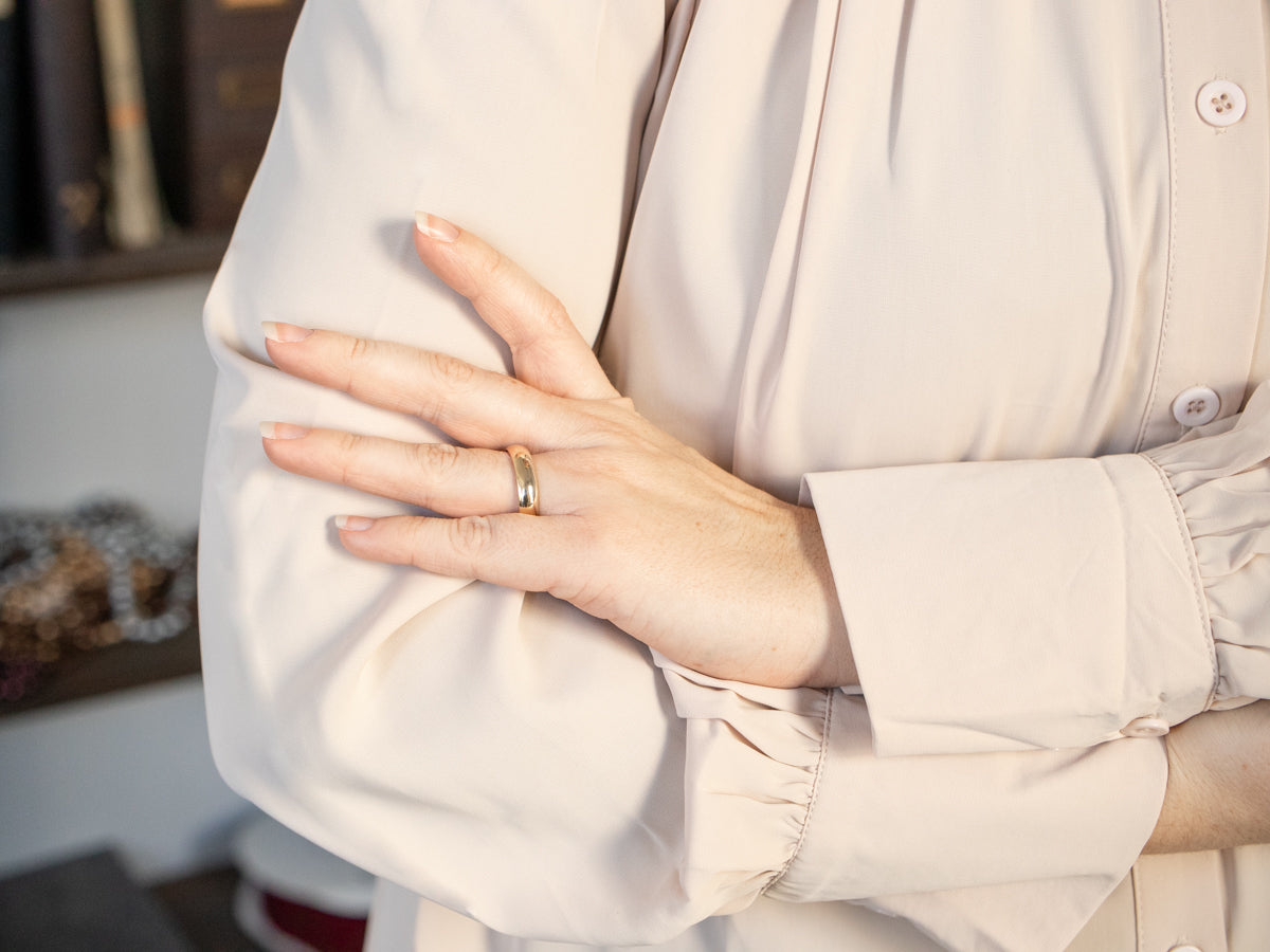 Unisex Yellow Gold Band