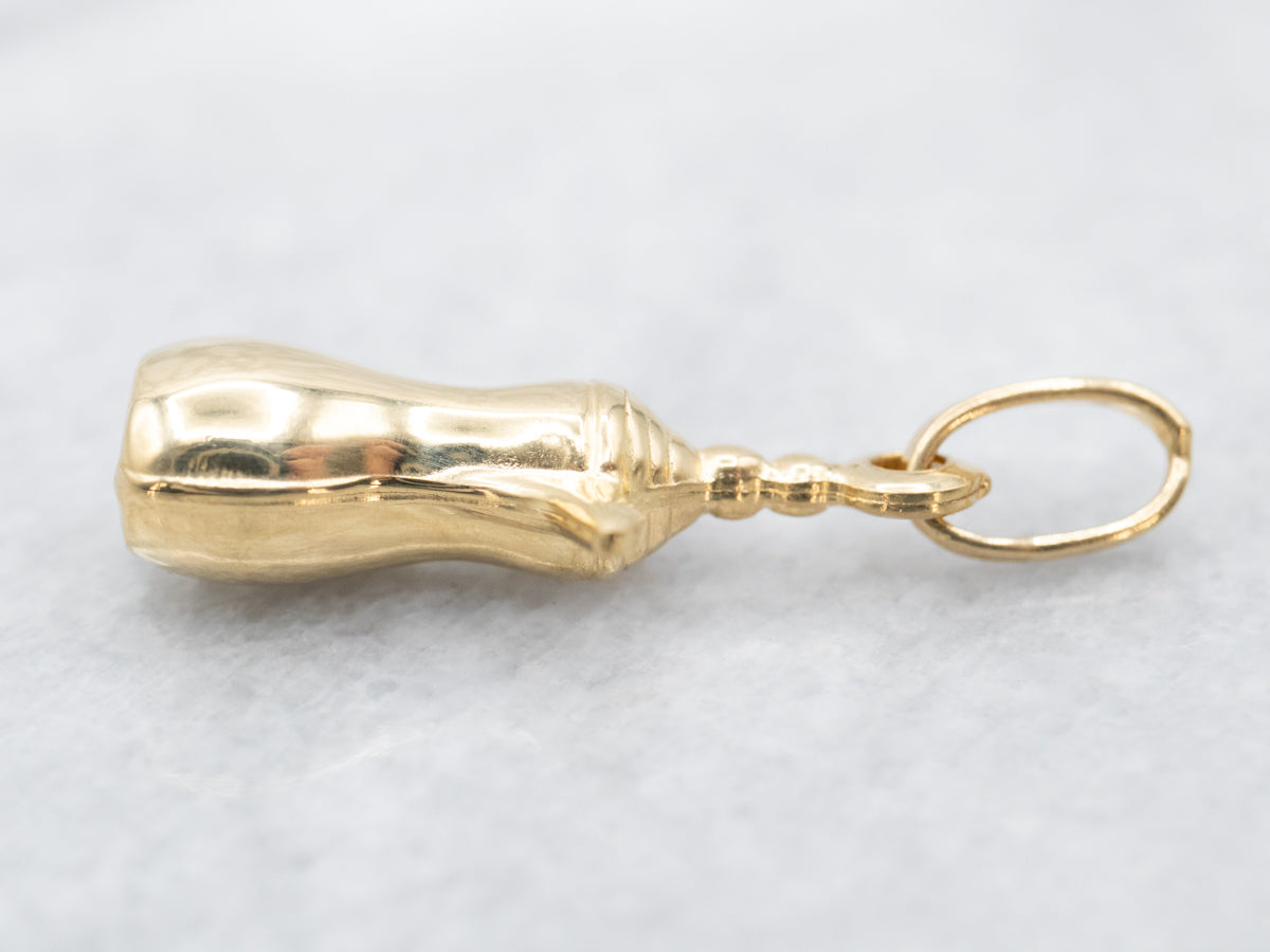 Vintage 18-Karat Gold Water Pitcher Charm