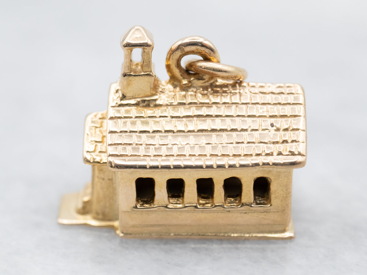 Vintage Chapel Charm Pendant