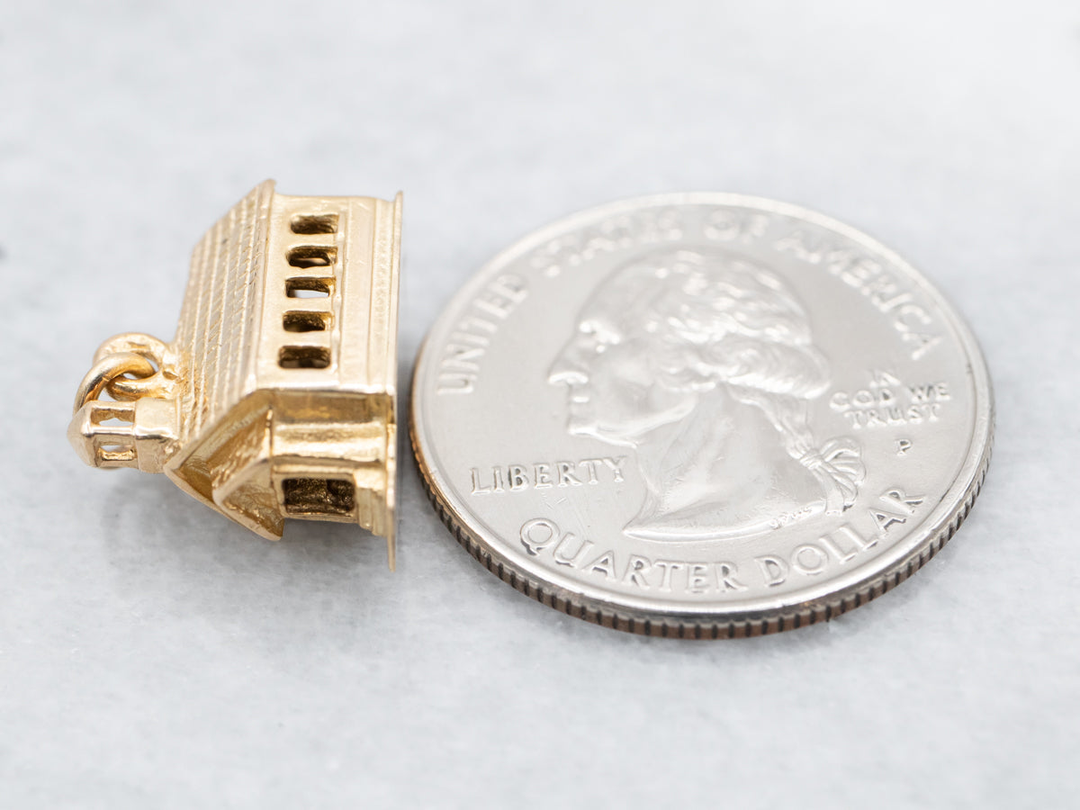 Vintage Chapel Charm Pendant