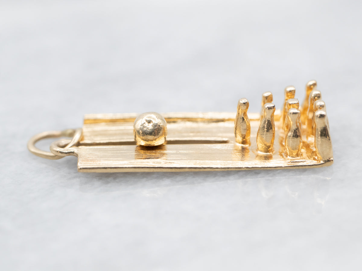 Vintage Moving Parts Bowling Alley Charm
