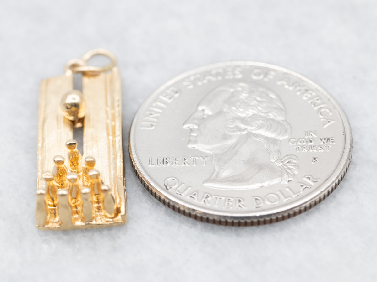 Vintage Moving Parts Bowling Alley Charm