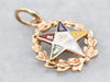 Enamel and Gold Order of the Eastern Star Pendant