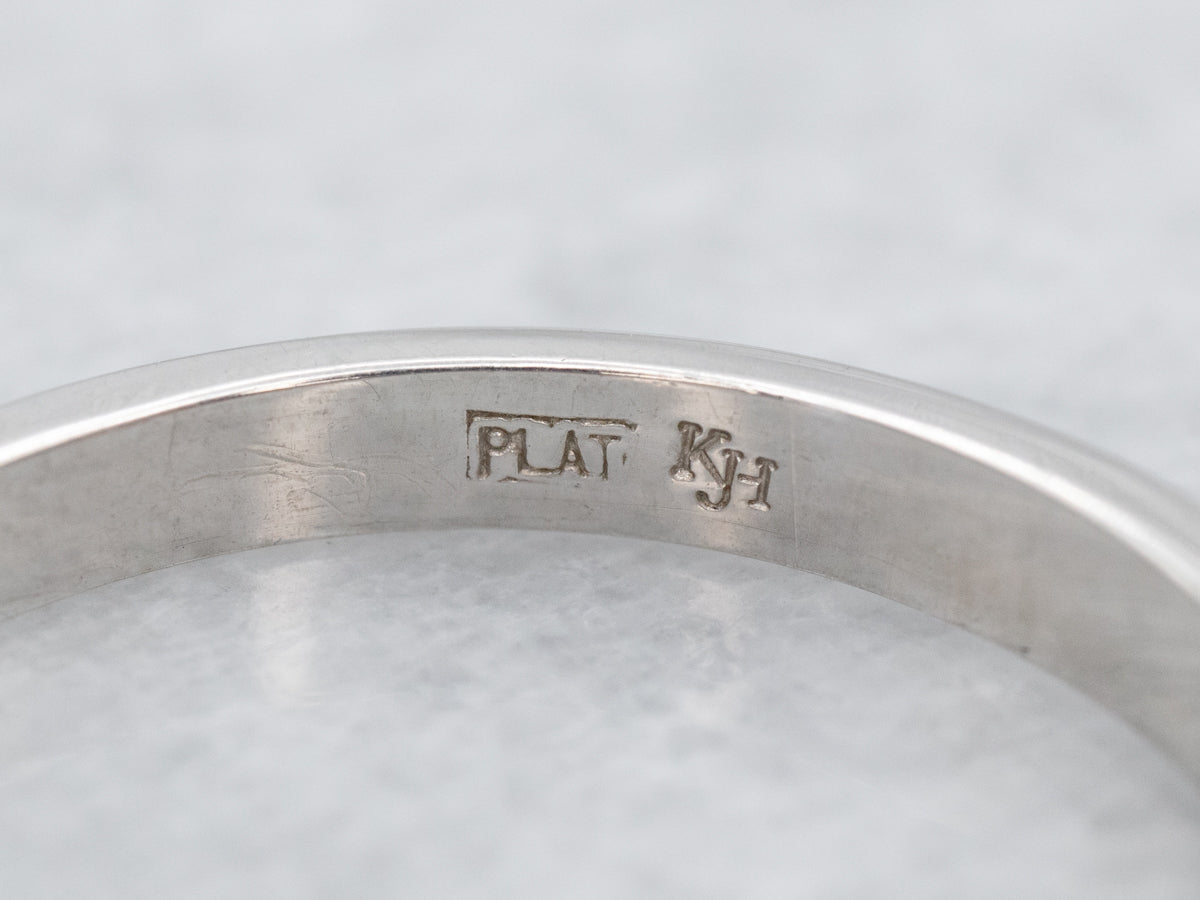 Platinum Channel Set Diamond Band