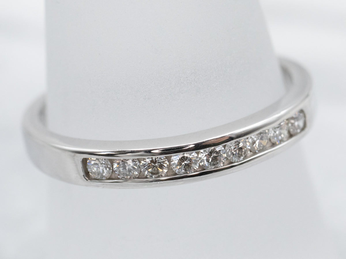 Platinum Channel Set Diamond Band