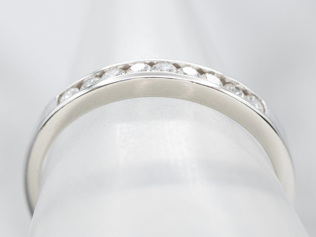 Platinum Channel Set Diamond Band