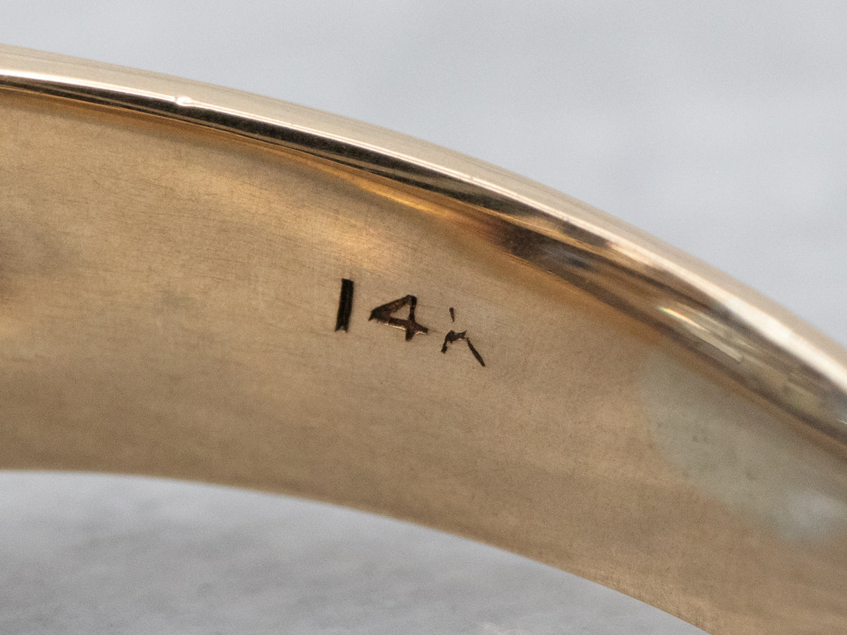 Retro Era Sapphire and Diamond Ring