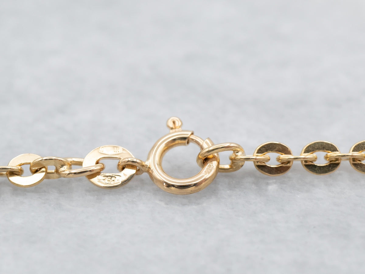 Heavy 18K Gold Cable Chain