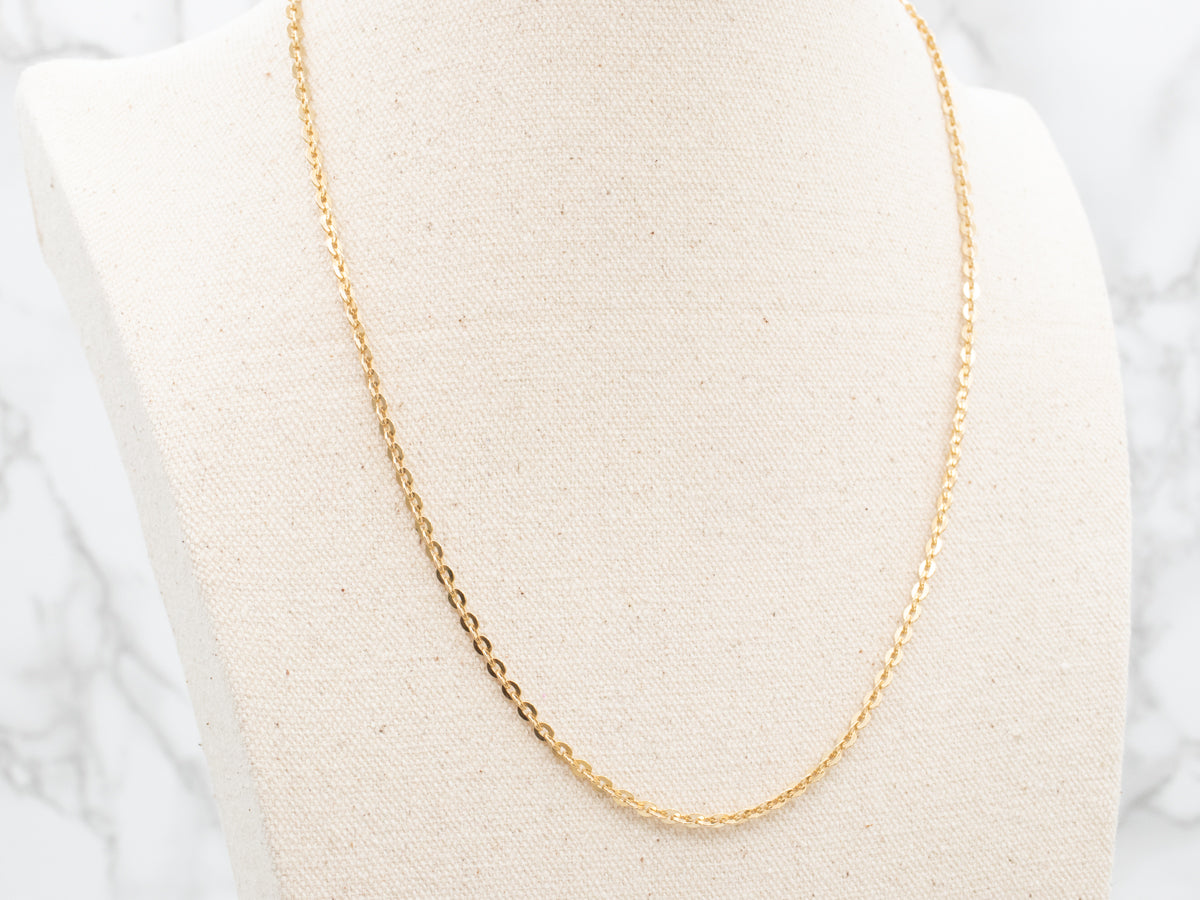 Heavy 18K Gold Cable Chain