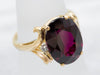 Vintage Grape Garnet and Diamond Ring