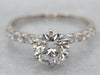 Modern GIA Certified Diamond Engagement Ring