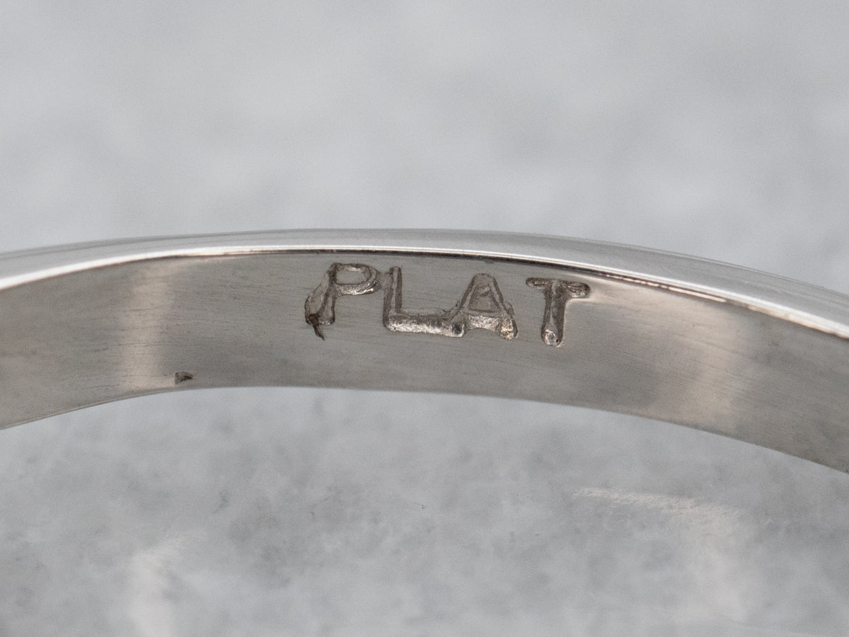 Platinum Ruby and Diamond Ring