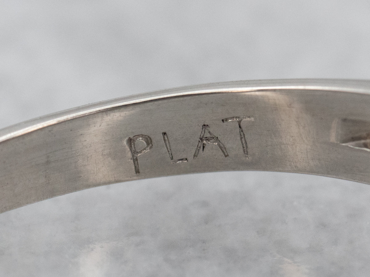 Platinum Round Brilliant Cut Diamond Engagement Ring