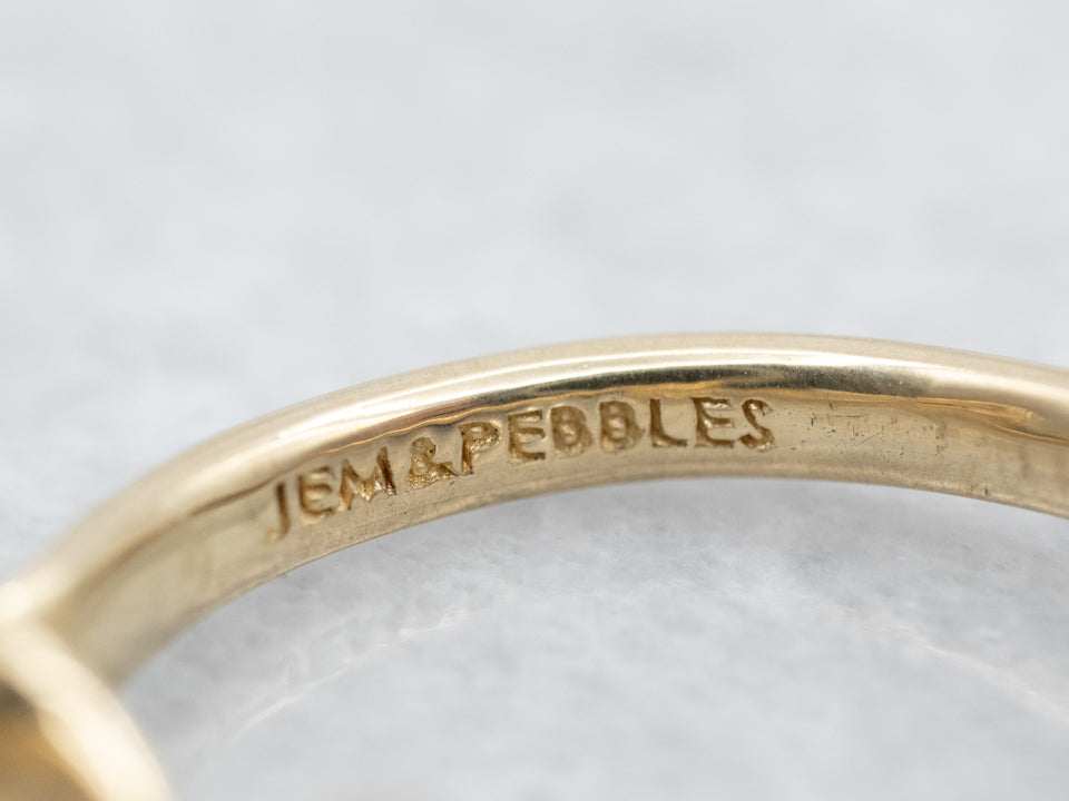 Looping Gold Jem & Pebbles Designer Band