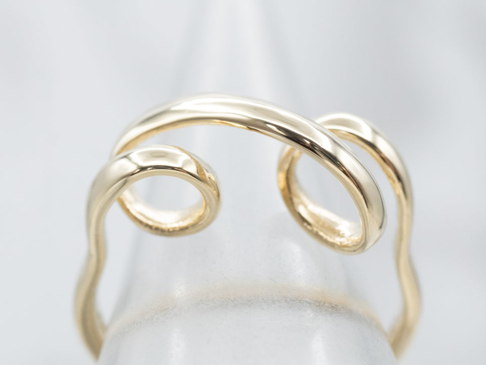 Looping Gold Jem & Pebbles Designer Band