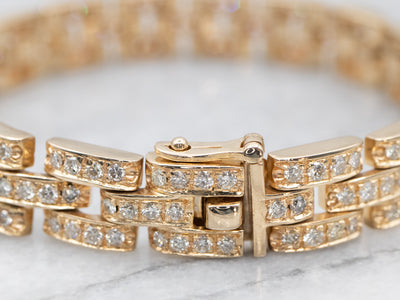 Diamond Encrusted Curb Chain Bracelet